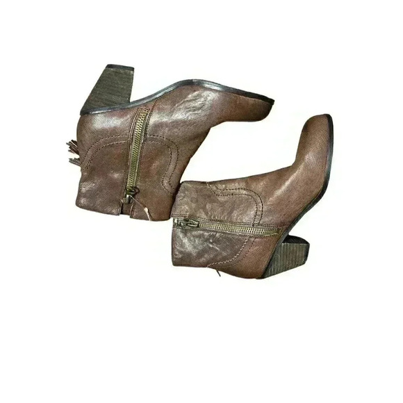 Sam Edelman Louie Women's Brown Leather Casual Booties N4146 Size 8M MSRP$134.99 - Picture 9 of 9